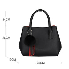 Load image into Gallery viewer, Black Vintage Leather  Women Handbag