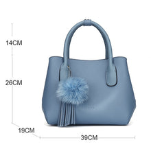 Load image into Gallery viewer, Black Vintage Leather  Women Handbag