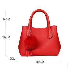 Load image into Gallery viewer, Black Vintage Leather  Women Handbag