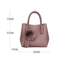 Load image into Gallery viewer, Black Vintage Leather  Women Handbag