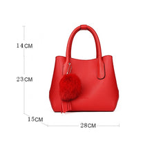 Load image into Gallery viewer, Black Vintage Leather  Women Handbag