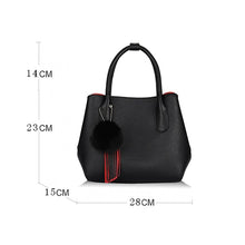 Load image into Gallery viewer, Black Vintage Leather  Women Handbag