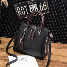 Load image into Gallery viewer, Vintage Totes Tassel Leather Women Shoulder Bag