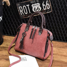 Load image into Gallery viewer, Vintage Totes Tassel Leather Women Shoulder Bag