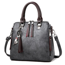 Load image into Gallery viewer, Vintage Totes Tassel Leather Women Shoulder Bag
