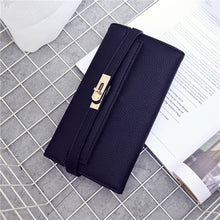 Load image into Gallery viewer, Orange Leather Women Wallet