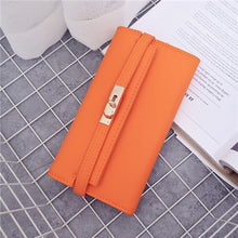 Load image into Gallery viewer, Orange Leather Women Wallet