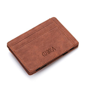 Ultra Thin Mini PU Leather Men Wallet