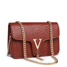 Load image into Gallery viewer, Chain Leather Women Spring Bag