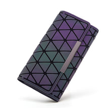 Load image into Gallery viewer, Geometric Luminous Leather Women Wallet