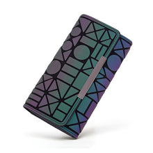 Load image into Gallery viewer, Geometric Luminous Leather Women Wallet
