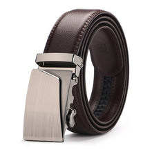 Load image into Gallery viewer, Buckle Brown Cow Leather Men Belt