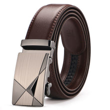 Load image into Gallery viewer, Buckle Brown Cow Leather Men Belt