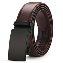 Load image into Gallery viewer, Buckle Brown Cow Leather Men Belt