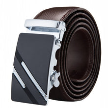 Load image into Gallery viewer, Buckle Brown Cow Leather Men Belt