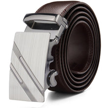 Load image into Gallery viewer, Buckle Brown Cow Leather Men Belt