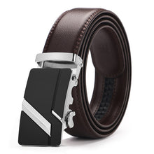 Load image into Gallery viewer, Buckle Brown Cow Leather Men Belt