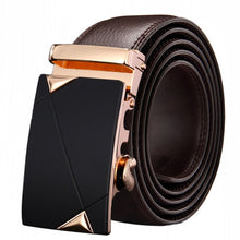 Load image into Gallery viewer, Buckle Brown Cow Leather Men Belt