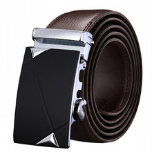 Load image into Gallery viewer, Buckle Brown Cow Leather Men Belt
