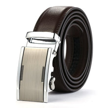 Load image into Gallery viewer, Buckle Brown Cow Leather Men Belt
