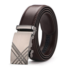 Load image into Gallery viewer, Buckle Brown Cow Leather Men Belt