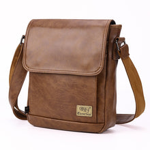 Load image into Gallery viewer, Leather Vintage Men Crossbody Briefcase