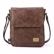 Load image into Gallery viewer, Leather Vintage Men Crossbody Briefcase