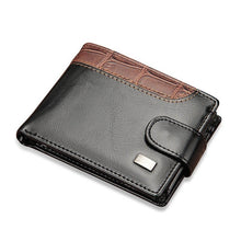 Load image into Gallery viewer, Patchwork Leather Men Wallet