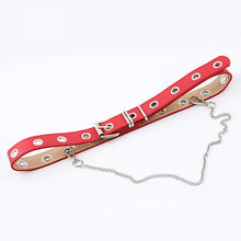 Load image into Gallery viewer, Chain Leather Women Belt