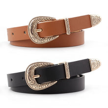 Load image into Gallery viewer, Buckle Leather Women Belt