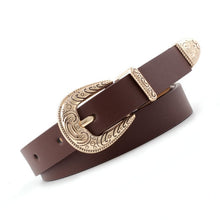 Load image into Gallery viewer, Buckle Leather Women Belt