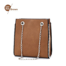 Load image into Gallery viewer, Casual Rivet Leather Women Shoulder Bag