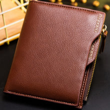 Load image into Gallery viewer, Zipper Leather Men Wallet