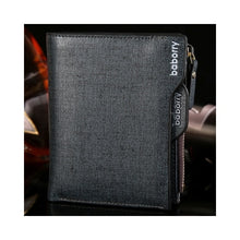 Load image into Gallery viewer, Zipper Leather Men Wallet