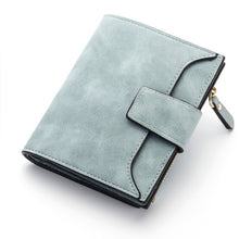 Load image into Gallery viewer, Hasp Small Zipper Leather Women Wallet
