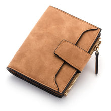Load image into Gallery viewer, Hasp Small Zipper Leather Women Wallet