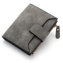 Load image into Gallery viewer, Hasp Small Zipper Leather Women Wallet
