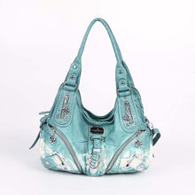 Load image into Gallery viewer, Tie-dyed Smooth  PU Leather Women Shoulder Bag