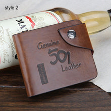 Load image into Gallery viewer, Baellerry Vintage Genuine Leather Men Wallet
