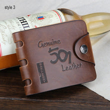 Load image into Gallery viewer, Baellerry Vintage Genuine Leather Men Wallet