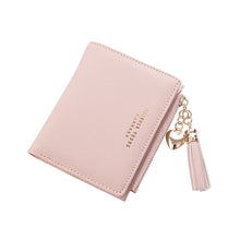 Load image into Gallery viewer, Tassel Zipper Leather Women Wallet