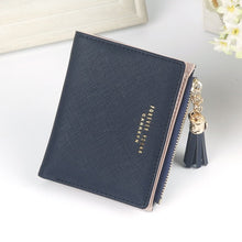 Load image into Gallery viewer, Tassel Zipper Leather Women Wallet