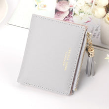 Load image into Gallery viewer, Tassel Zipper Leather Women Wallet