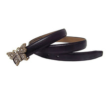 Load image into Gallery viewer, Black Genuine Leather Women Belt