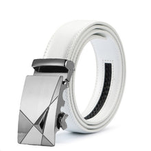 Load image into Gallery viewer, White Genuine Leather Men Belt