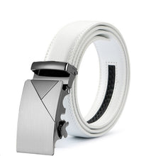 Load image into Gallery viewer, White Genuine Leather Men Belt