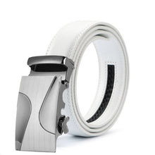 Load image into Gallery viewer, White Genuine Leather Men Belt