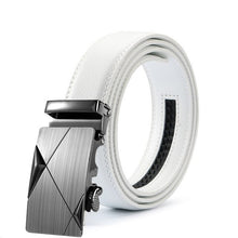 Load image into Gallery viewer, White Genuine Leather Men Belt