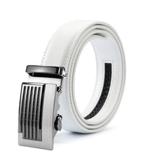 Load image into Gallery viewer, White Genuine Leather Men Belt