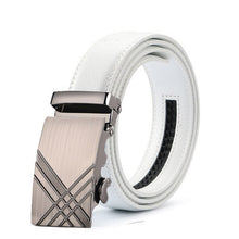 Load image into Gallery viewer, White Genuine Leather Men Belt